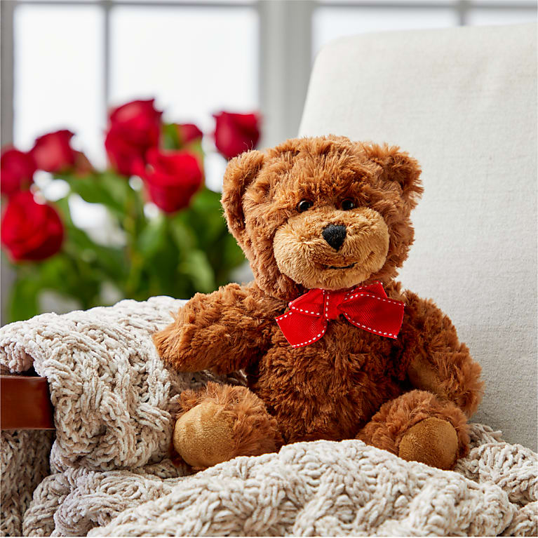 Harlim Plush Bear and 12 Roses