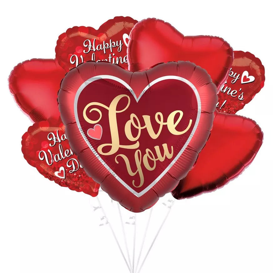 Valentine's Day Foil Balloons